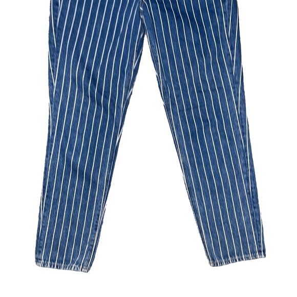 American Eagle Outfitters Womens 4 27 Reg AEO Mom Tapered Leg Jeans Striped - Picture 4 of 8